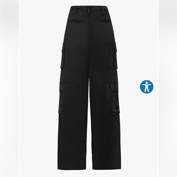Favorite Daughter black satin cargo pant - Picture 5 of 16